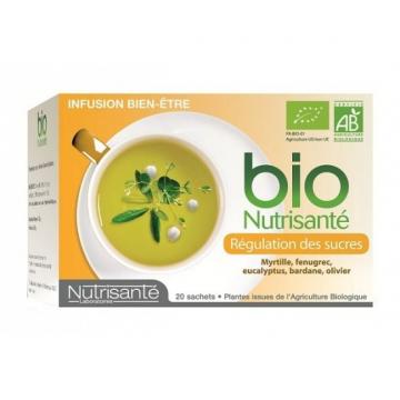 NUTRISANTE - Infusion Bio regulation des sucres 20 sachets